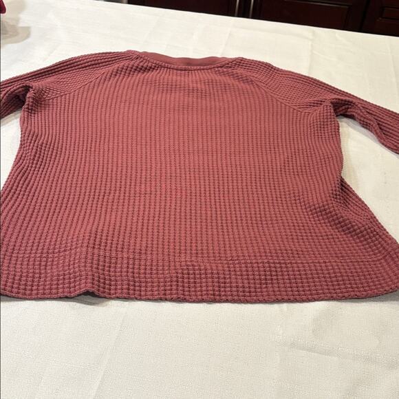 The North Face Women's Waffle-weave Knit Top in Rose Size S - Picture 5 of 9